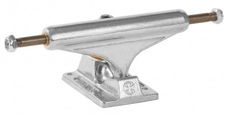 An INDEPENDENT 139 Hollow Polished skateboard truck on a white background.