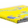 the side view of a yellow book