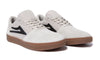 A pair of LAKAI BRIGHTON WHITE/GUM SUEDE sneakers by LAKAI.