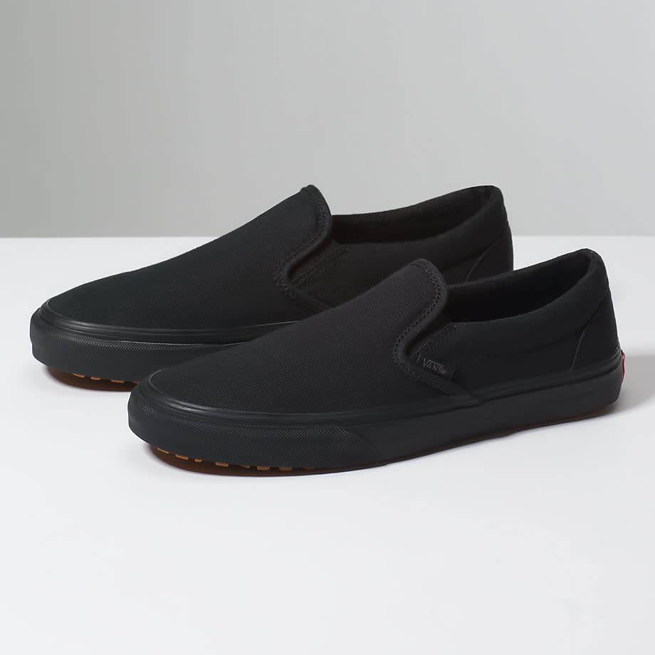 Vans MADE FOR THE MAKERS SLIP-ON UC shoes in black, made for the makers of tough shoes for maximum comfort.