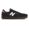 New balance men's NB NUMERIC 440 X SKATE SHOP DAY shoes in black featuring the NB NUMERIC branding.