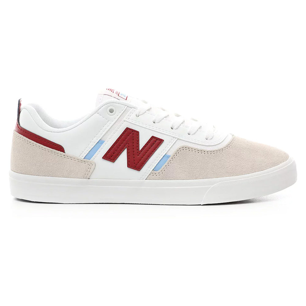 NB NUMERIC FOY 306 sneakers in white and red.