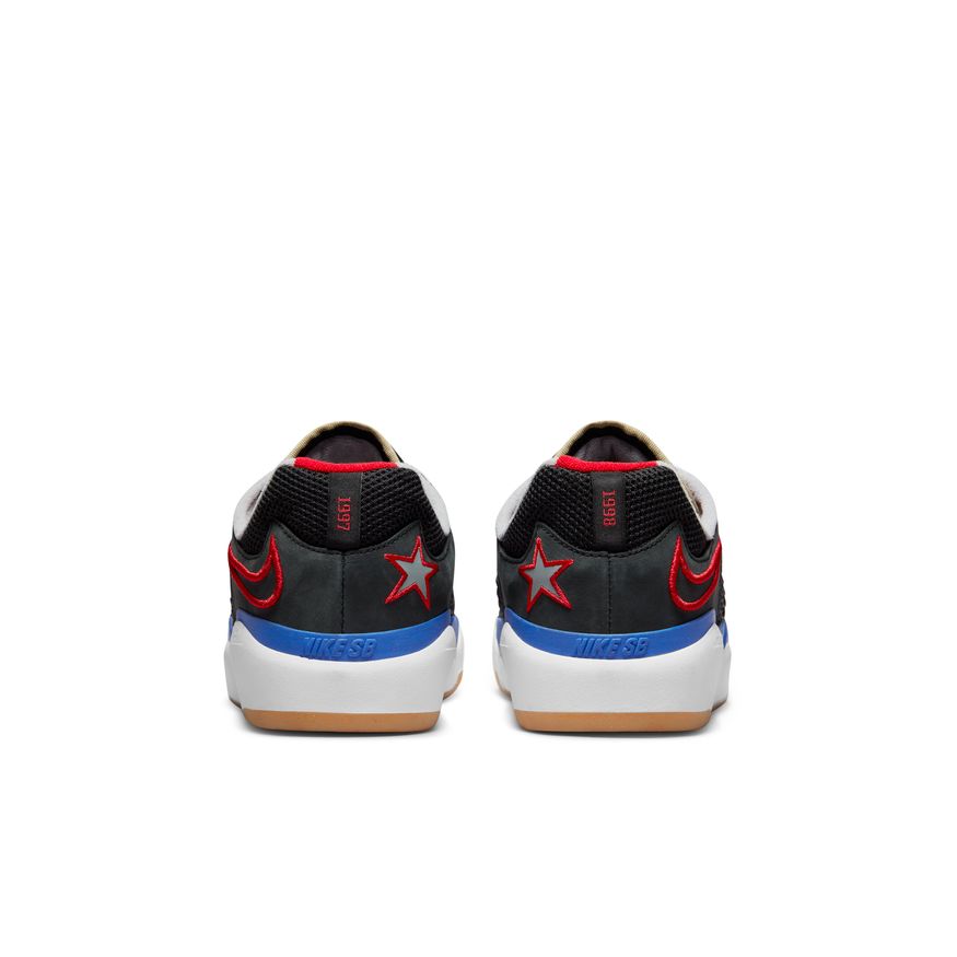 The NIKE SB x NBA ISHOD PRM BLACK / UNIVERSITY RED-HYPER ROYAL shoe is available as part of the NIKE ISHOD PRM collection. This shoe is perfect for skateboarding enthusiasts looking for a high-quality nike option.