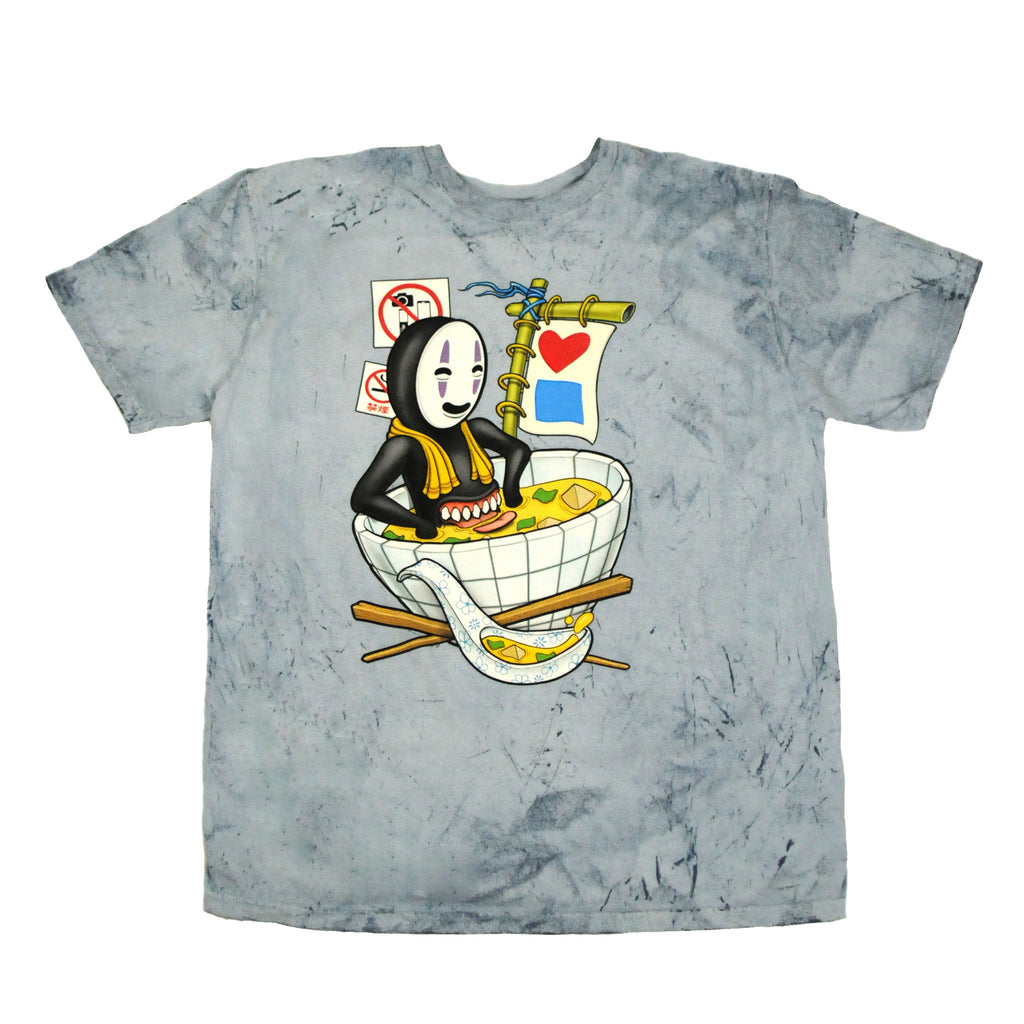A BLUETILE MISO BATH T-SHIRT OCEAN with an image of a ninja in a bowl.