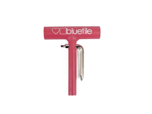 I adore the vibrant colors of Bluetile Skateboards and pink.