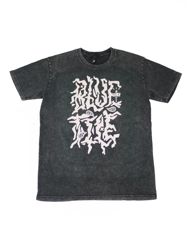 A Bluetile Travis graphic t-shirt with the word "rise up" on it.