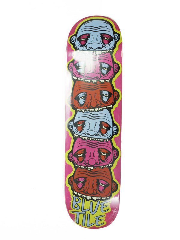 BLUETILE Skateboards skateboard deck - 8.0 with various stains.