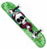 A green POWELL PERALTA skateboard with a skull on it, made by POWELL SKULL AND SNAKE COMPLETE 7.75.