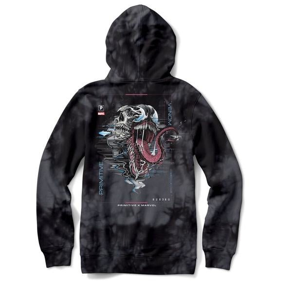 PRIMITIVE VENOM HOODIE WASHED BLACK