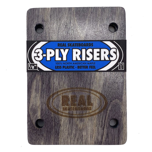 A pack of wooden risers with a blue label.