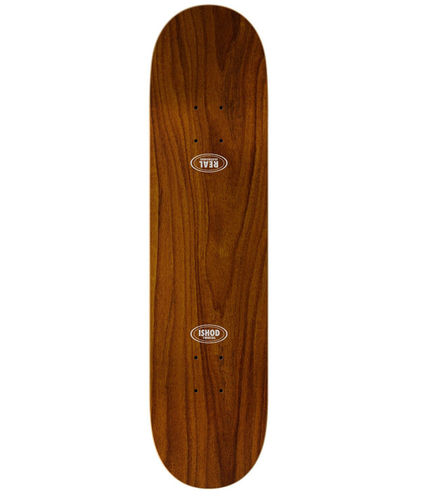 REAL ISHOD MONARCH TWIN TAIL WHITE skateboard deck by REAL, featuring an 8.25" width for optimal performance.