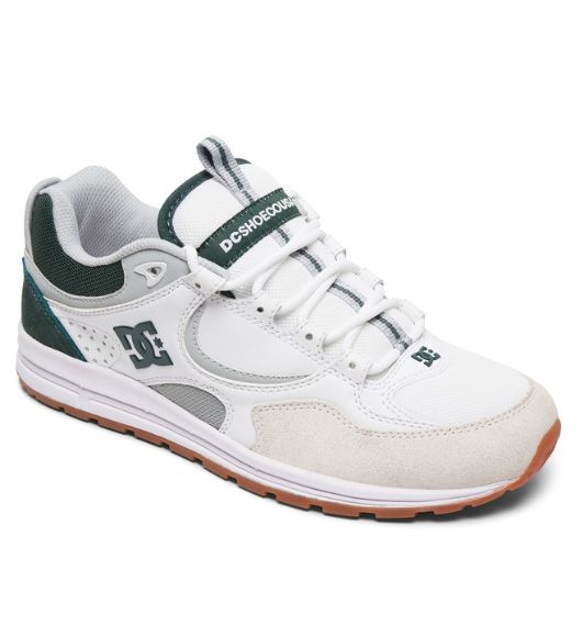 A white and green DC Kalis Lite shoes.