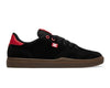 A black and red DC SHOES VESTREY BLACK / RED / GUM.