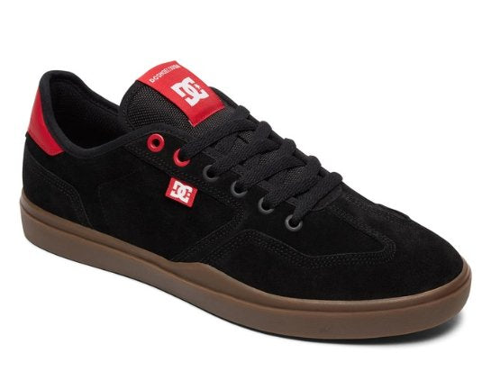 A black and red DC SHOES VESTREY BLACK / RED / GUM.