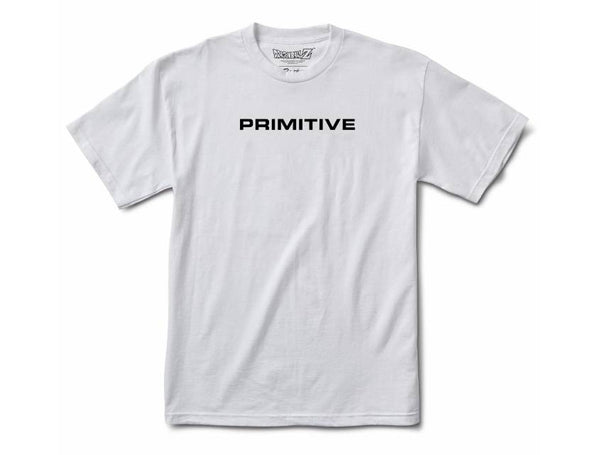 The PRIMITIVE X DBZ GOKU POWER UP T-SHIRT WHITE is a white tee from PRIMITIVE, featuring bold "PRIMITIVE" branding across the chest.