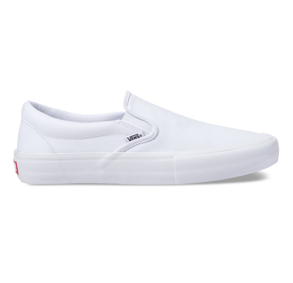 VANS Slip On Pro White/White shoes.