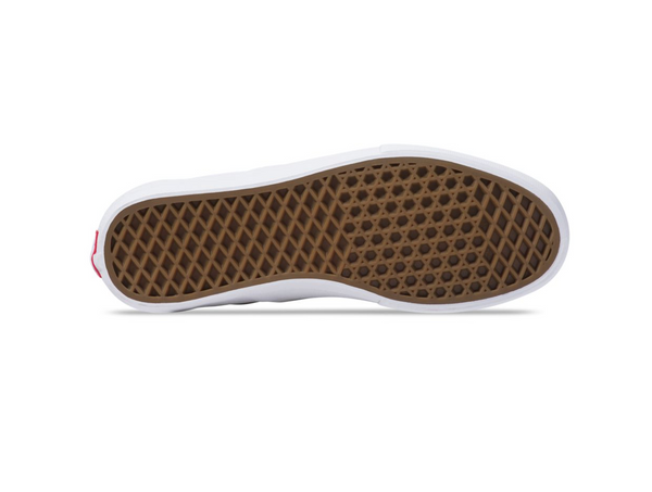 VANS Slip-On Pro skateboard shoes - white/brown.