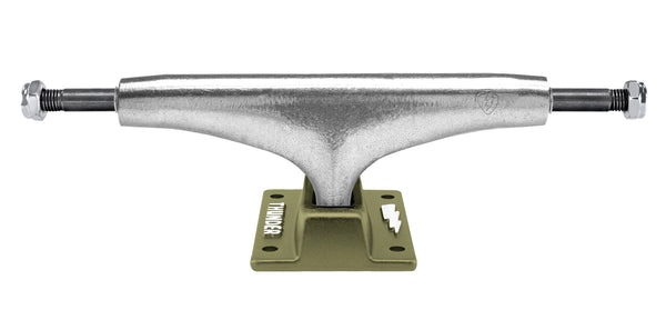 An image of a THUNDER TRUCKS 149 AARON STAMPED HOLLOW (SET OF TWO) skateboard truck on a white background.