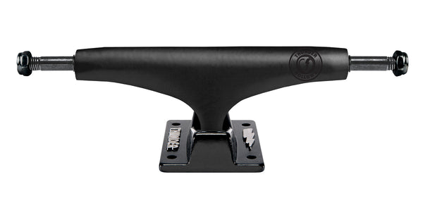 A black THUNDER TRUCKS 149 HOLLOW LT NIGHT II (SET OF TWO) skateboard truck on a white background.