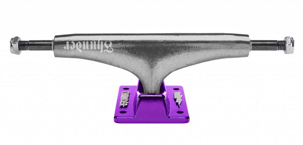A THUNDER OG SCRIPT HOLLOW LIGHTS 148 (SET OF TWO) skateboard truck on a white background.