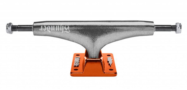 A THUNDER OG SCRIPT LIGHTS 148 (SET OF TWO) skateboard truck on a white background.