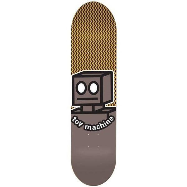 TOY MACHINE OG ROBOT skateboard deck featuring a sleek robot design - 8 0.