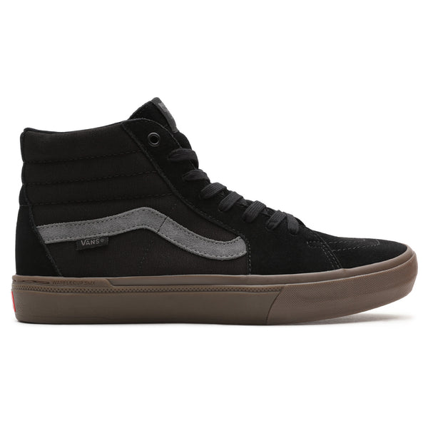 VANS SK8-Hi BMX Shoes in Black and Dark Gum by VANS.