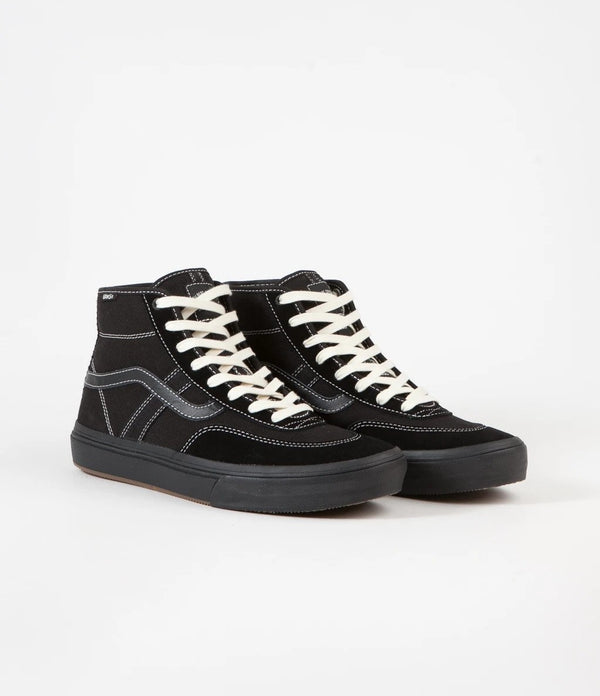 VANS CROCKETT HIGH PRO BLACK/BLACK - top sneakers in black.