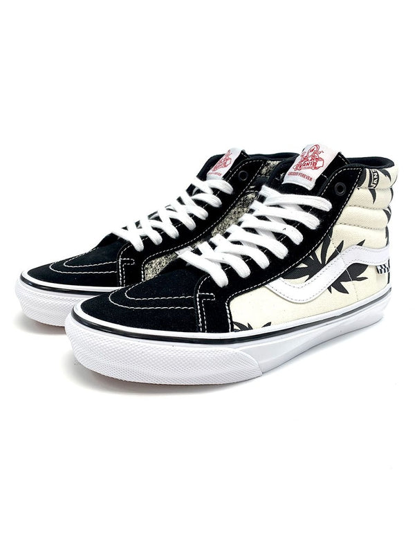 VANS SKATE SK8-HI REISSUE GROSSO '88 BLACK PALMS skate shoes.
