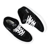 A pair of VANS SKATE HALF CAB BLACK / WHITE shoes on a white background.
