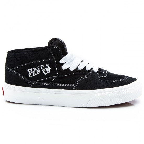 VANS HALF CAB NAVY / WHITE sneakers in black and white, featuring a half cab design.