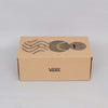 VANS shoe box with a VANS X QUARTERSNACKS LAMPIN PRO WHITE design on it.