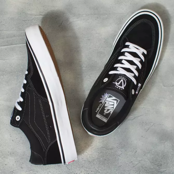 VANS ROWAN PRO BLACK / WHITE - Black/White.