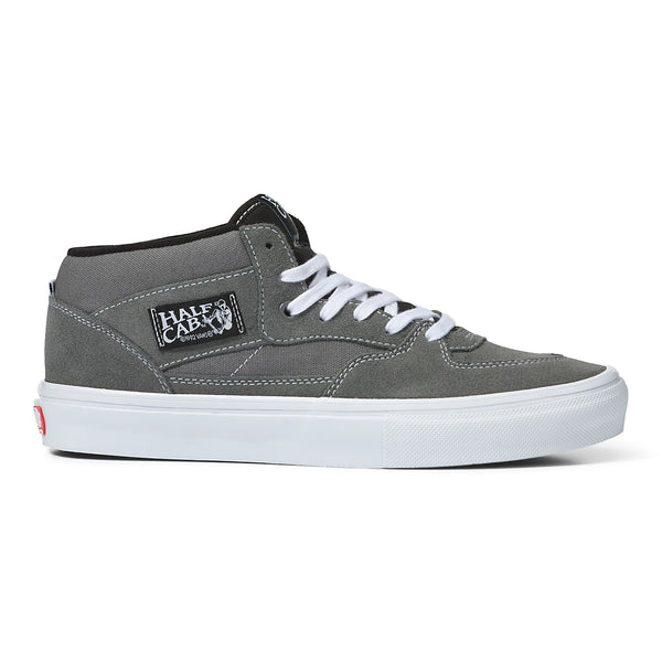 VANS men's SKATE HALF CAB sneakers in grey and white.