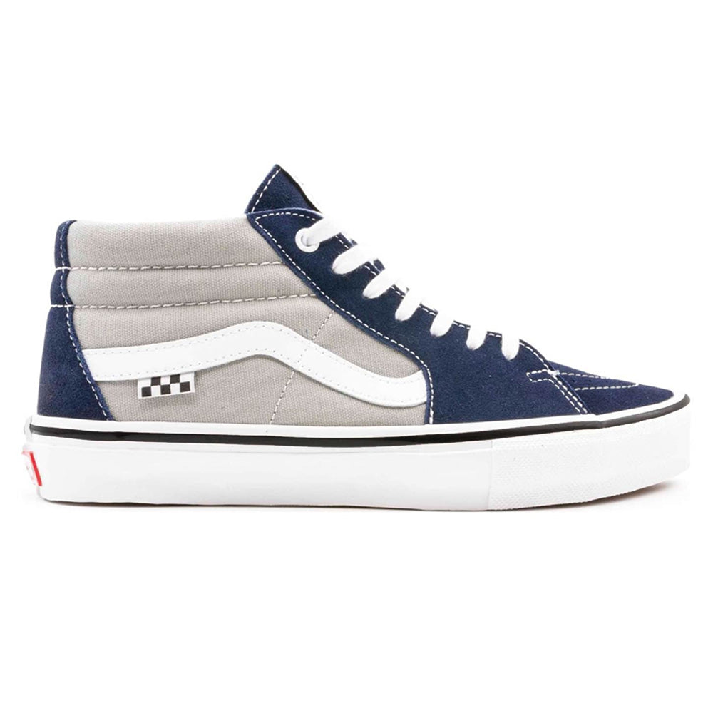 VANS SKATE GROSSO MID DRESS BLUE sneakers in navy and white, inspired by skateboarding.