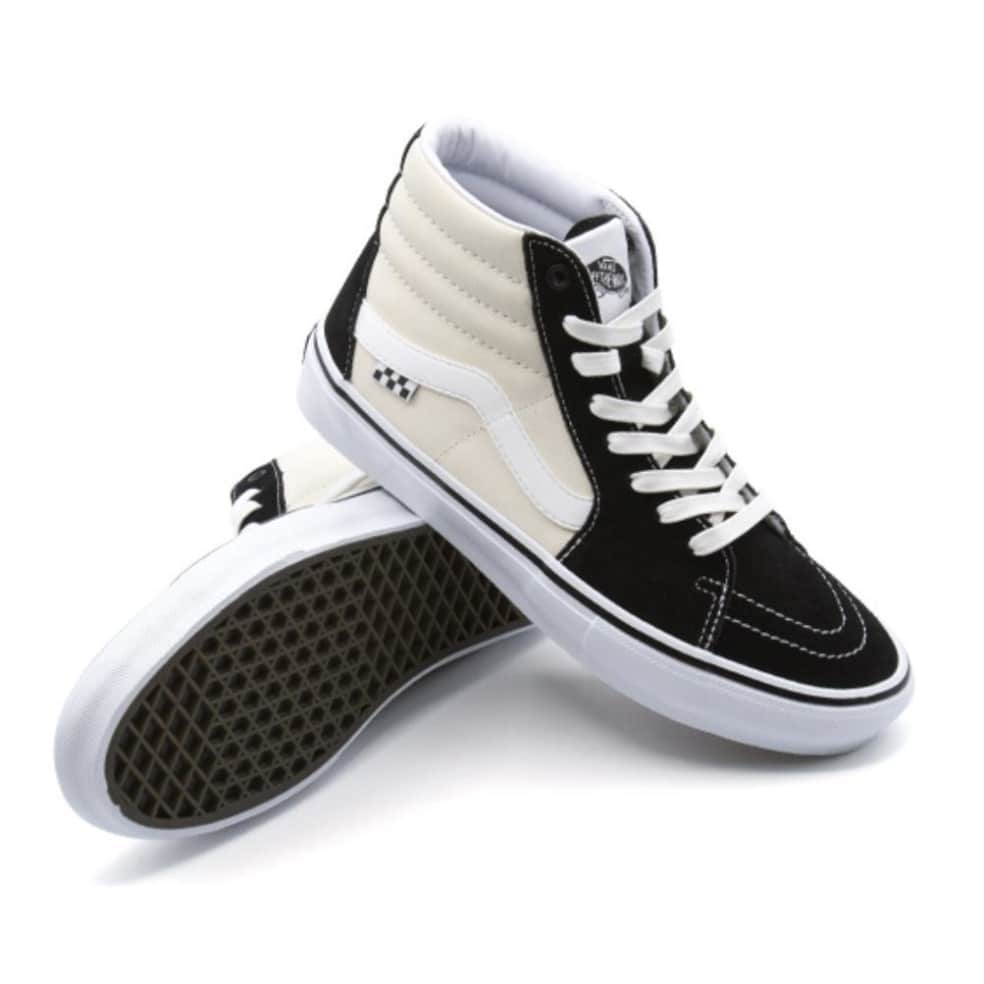 Vans SKATE SK8-HI BLACK / ANTIQUE WHITE hi-top sneakers.