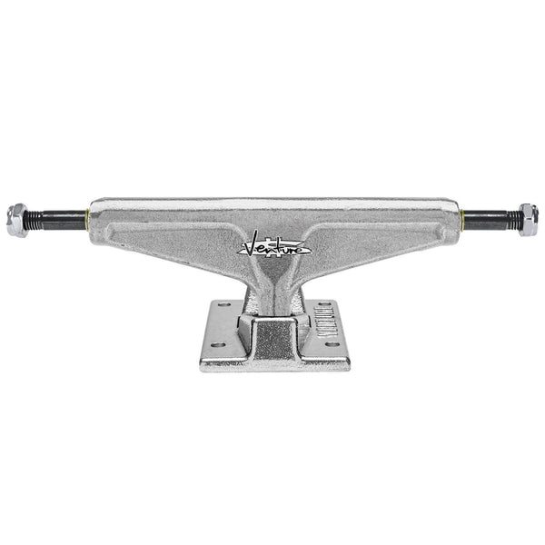 A VENTURE BUSTCREW HI 5.25 skateboard truck on a white background.