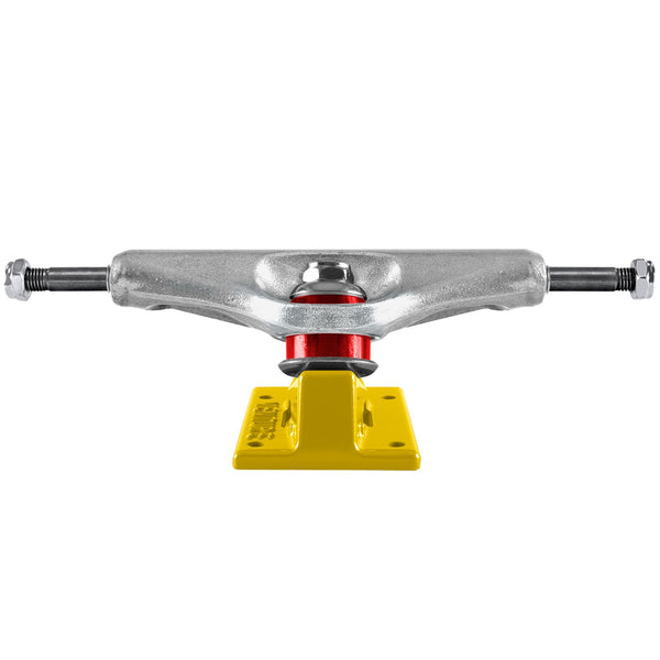 A VENTURE '92 FULLBLEED YELLOW 5.6 (SET OF TWO) skateboard truck on a white background.