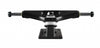 A VENTURE skateboard truck on a white background featuring a polished black hanger.