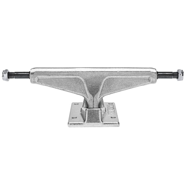 A polished silver VENTURE skateboard truck on a white background.