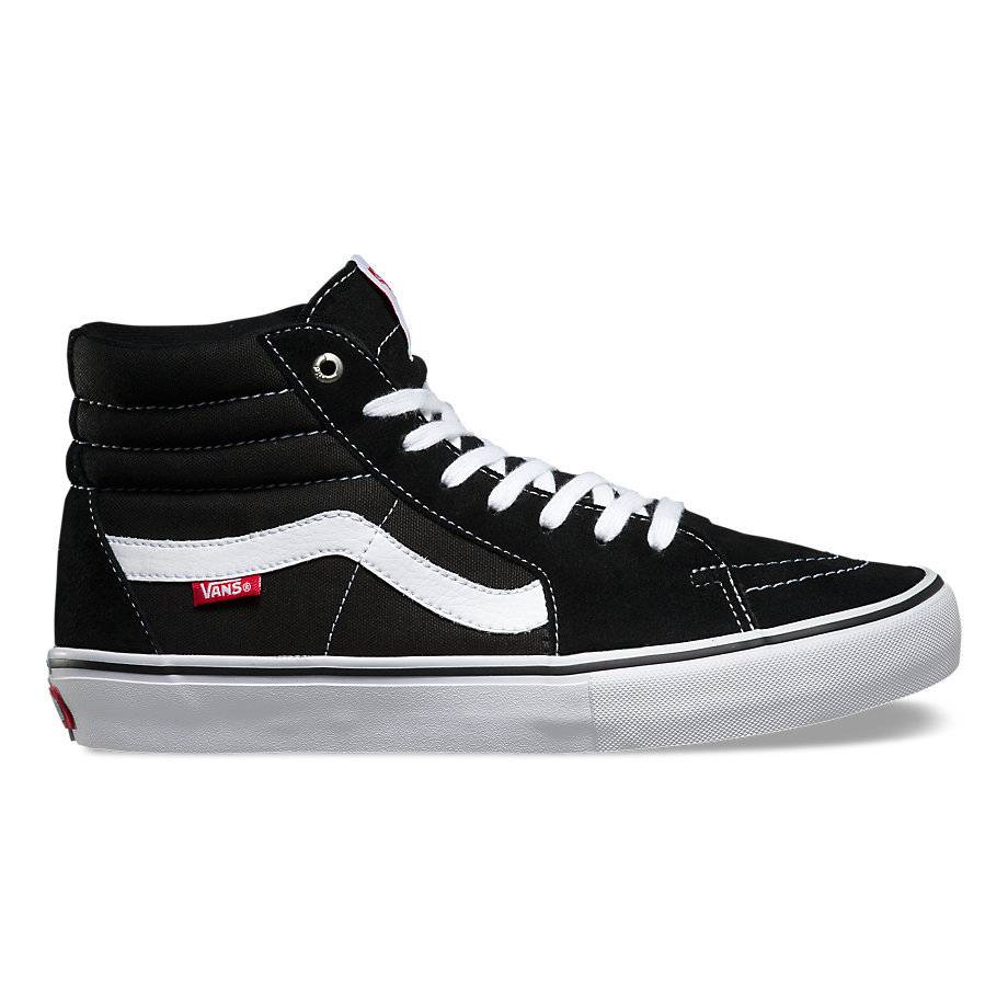 The VANS SK8-Hi Pro Black/White delivers durability for those seeking a trustworthy skate shoe.