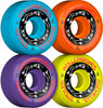 Wheels with skeletons designs, that are each different colors